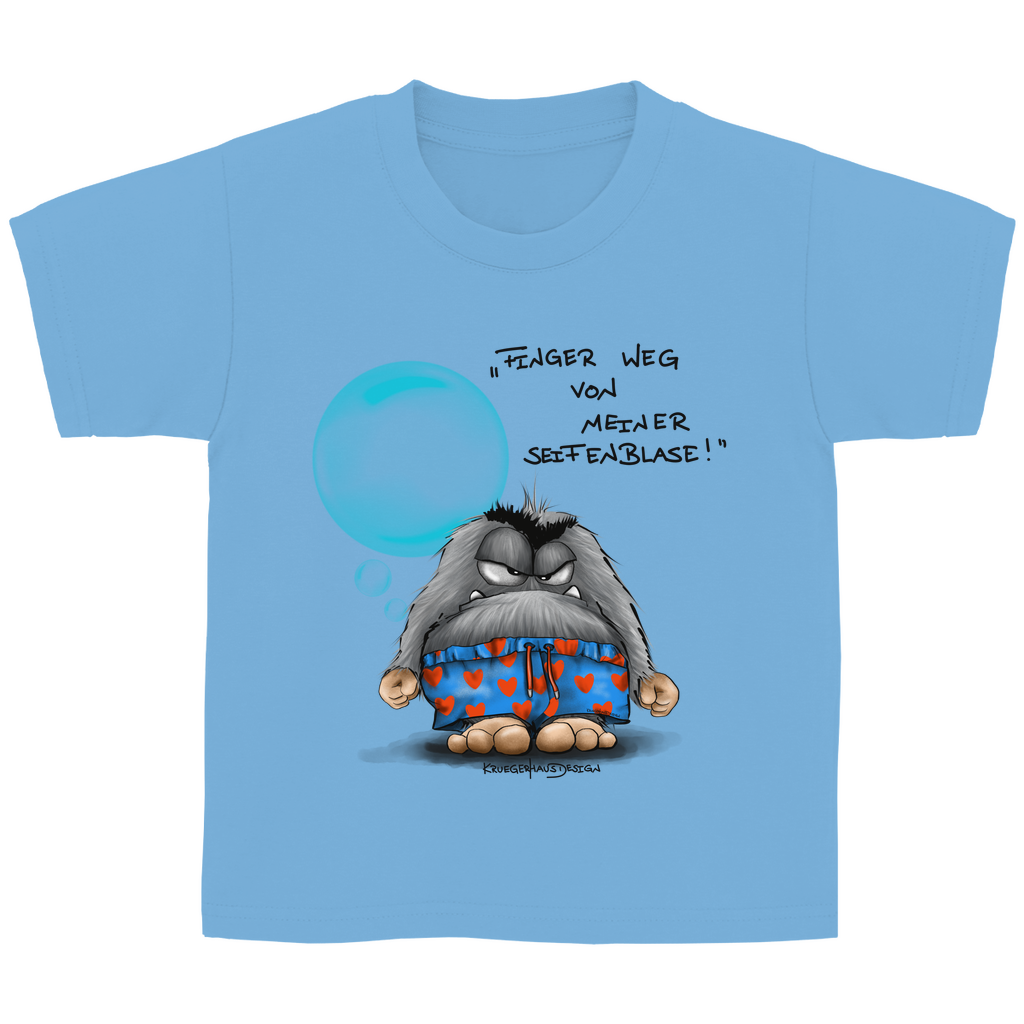 Kinder Basic T-Shirt , Finger weg von meiner Seifenblase!