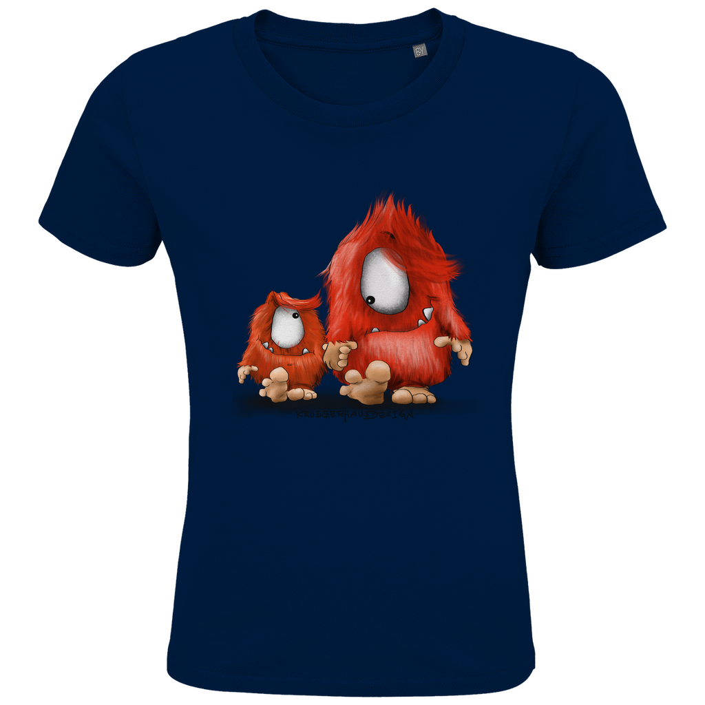 Kids Premium Bio T-Shirt, Du und ich... nur Monster Druck