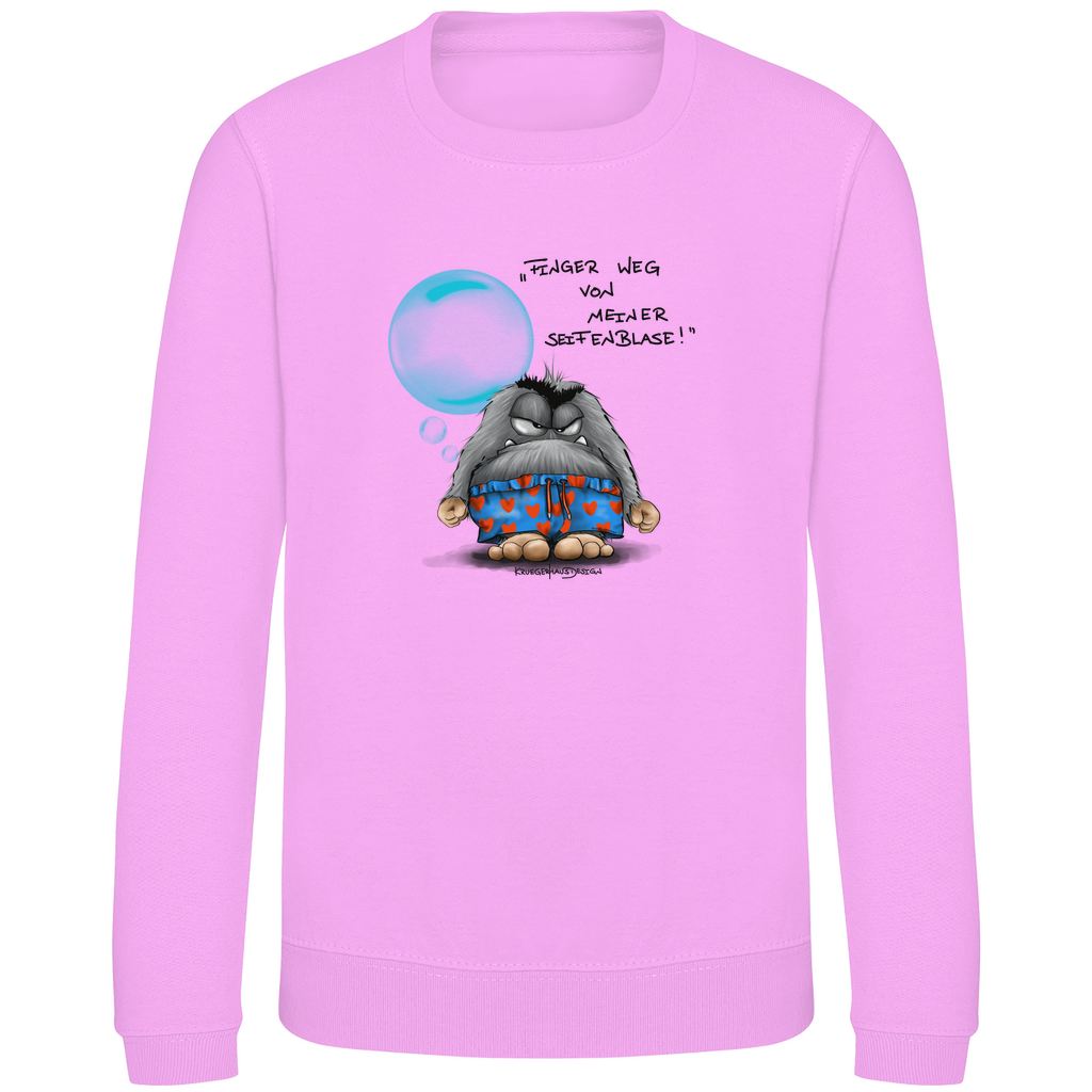 Kinder Sweatshirt, Sweater, Pullover, Finger weg von meiner Seifenblase!