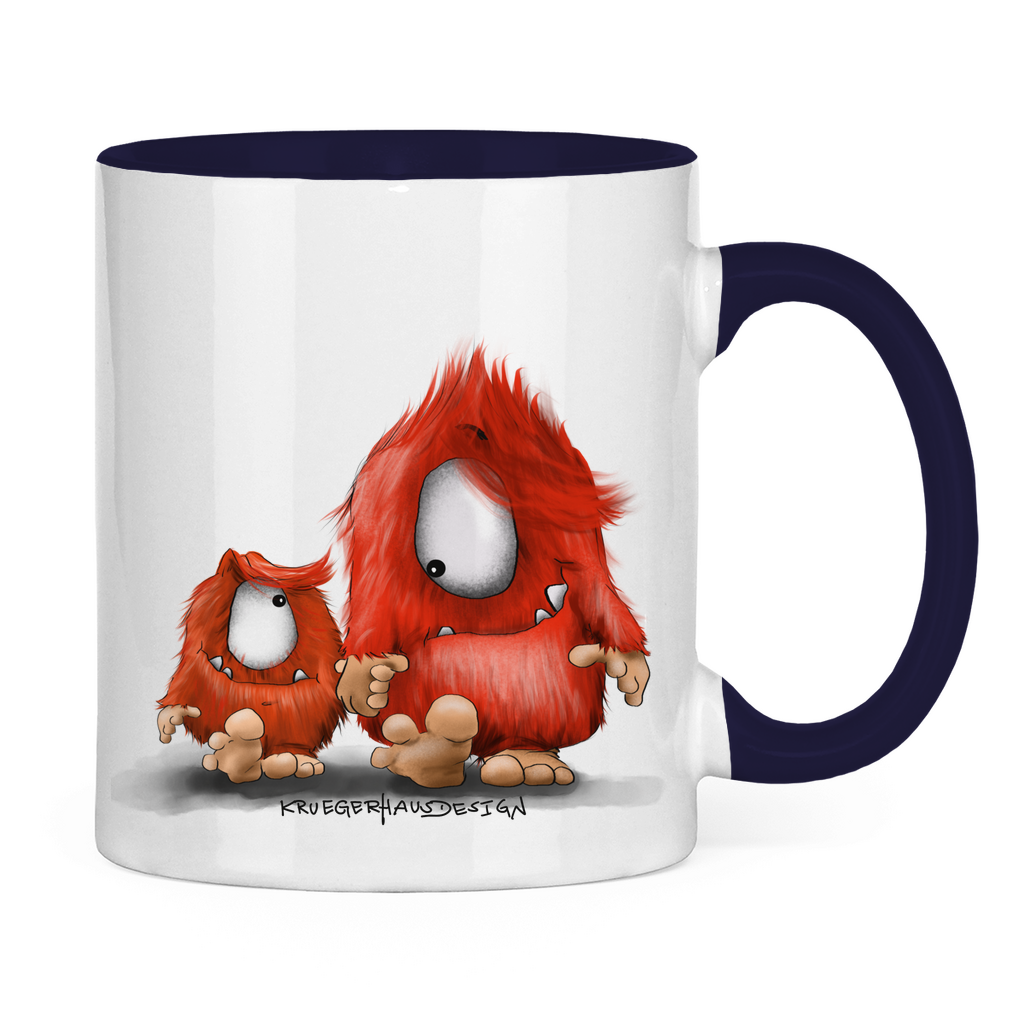 Tasse zweifarbig, Kaffeetasse, Teetasse, Du und ich... nur Monster Druck