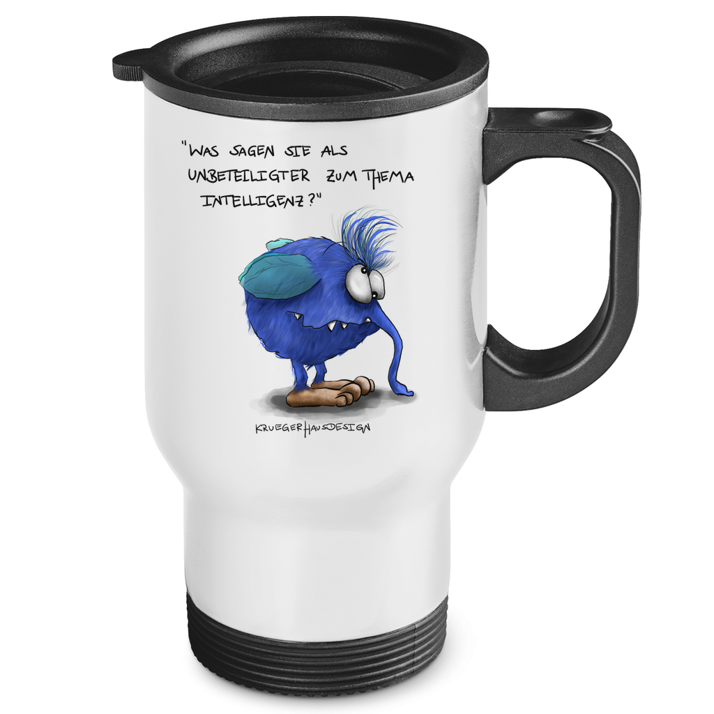 Edelstahl-Thermobecher, Coffee to go Becher, Kruegerhausdesign Monster mit Spruch, Was sagen Sie als Unbeteiligter... #13