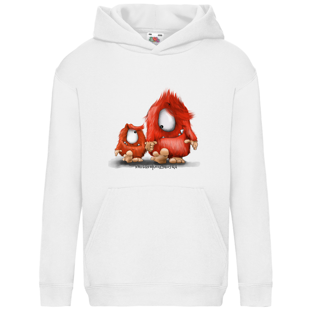 Kids Basic Hoodie, Du und ich... nur Monster Druck