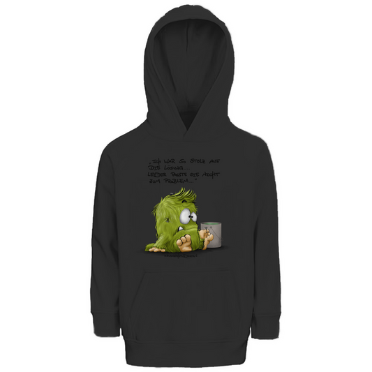 Kinder Premium Bio Hoodie, Kruegerhausdesign Monster Spruch, Ich war so stolz auf die... 298