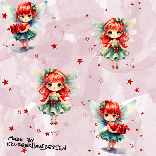 Stoffdesign, Surface Design Winter Elfe