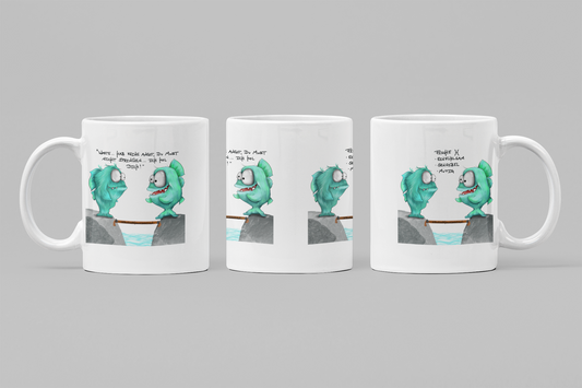 Tasse, Kaffeetasse Kruegerhausdesign Sternzeichen Fische Monster