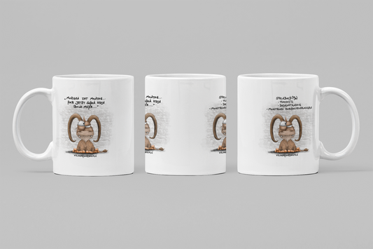 Tasse, Kaffeetasse Kruegerhausdesign Sternzeichen Steinbock Monster