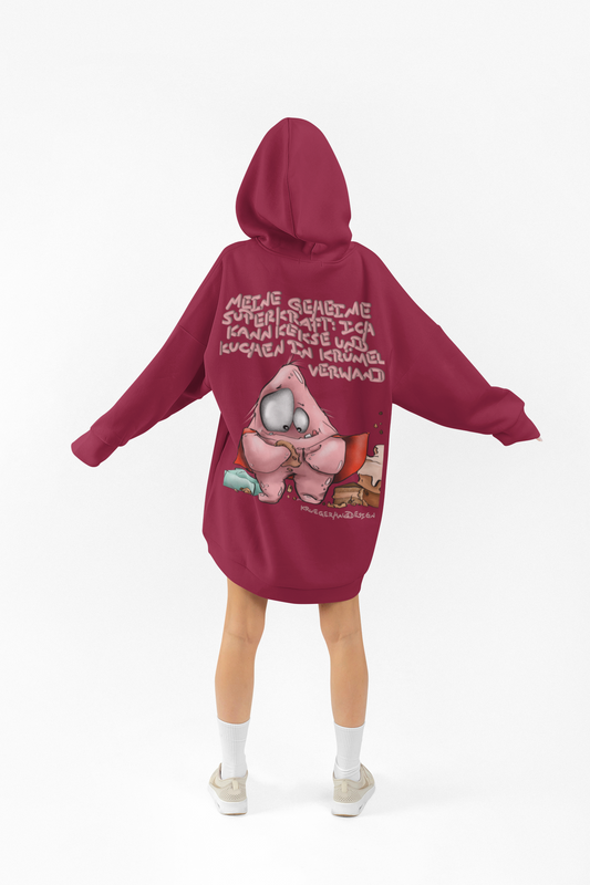 Unisex Hoodie XXL Druck Kruegerhausdesign Monster, Gr. XL, schwarz, Sei doch endlich mal vernünftig...