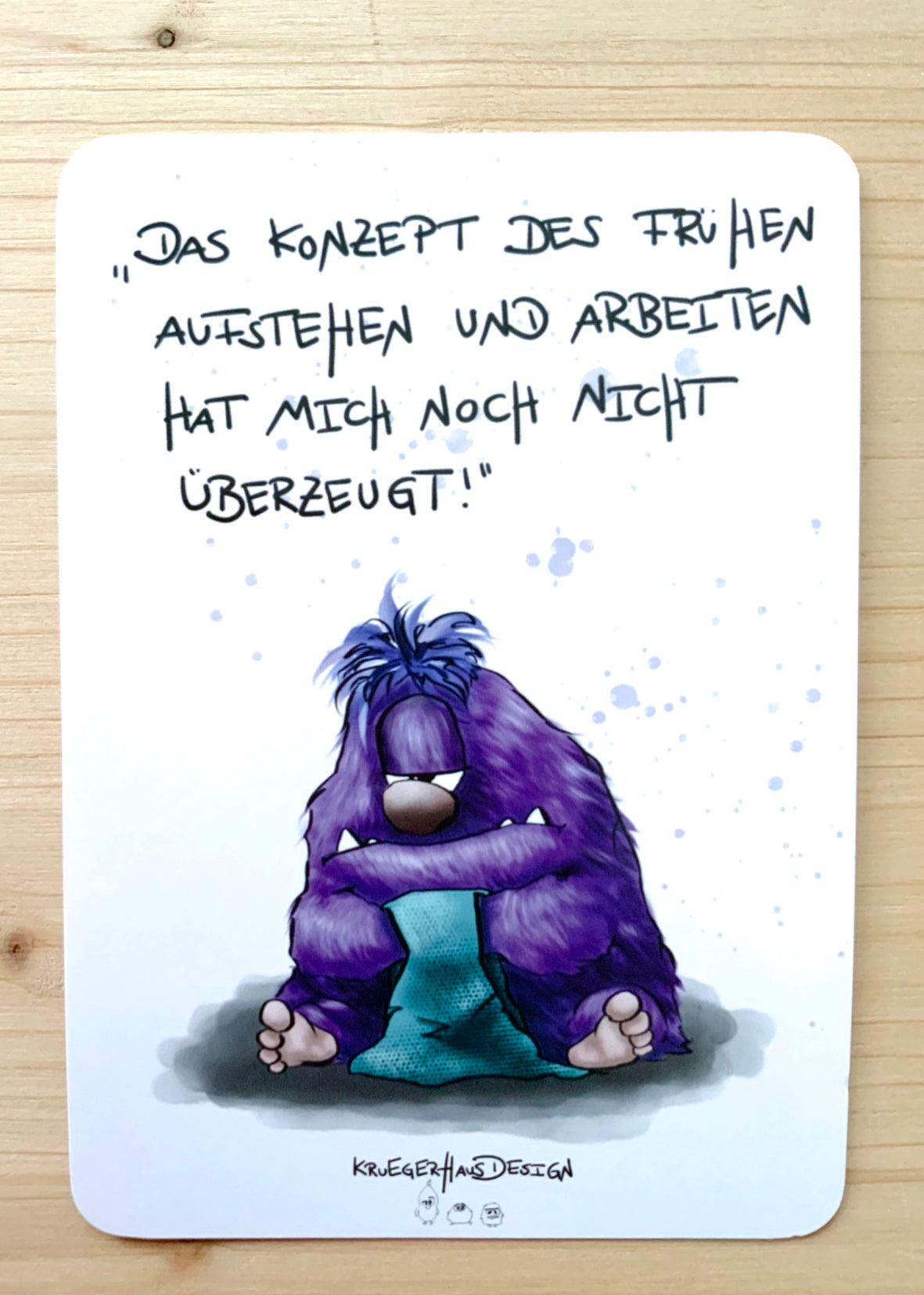 Postkarte Monster Kruegerhausdesign „Das Konzept des frühen…"...