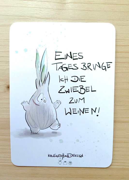 Postkarte Monster Kruegerhausdesign „Eines Tages bringe ich…“